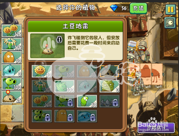 植物大战僵尸2攻略 神秘埃及 第六天三星