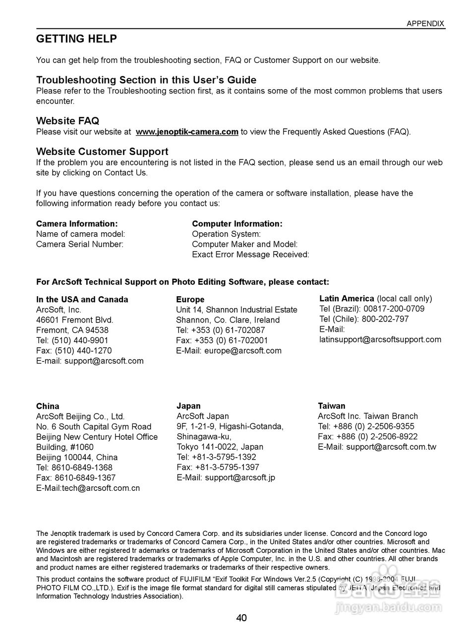 JENOPTIK JD C 5.0 SL数码相机说明书:[5]