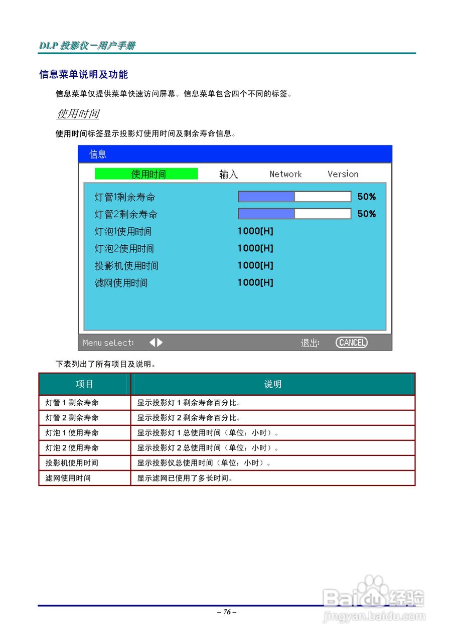 Vivitar D6500投影机使用说明书:[9]