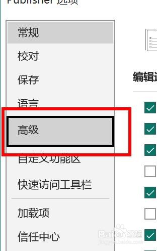 Publisher如何开启粘贴内容时显示粘贴选项按钮