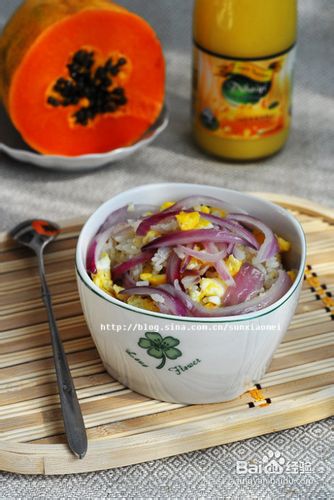 【洋葱炒饭】----附切洋葱不流泪的小方法