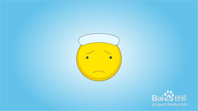 如何画Emoji感冒表情包？