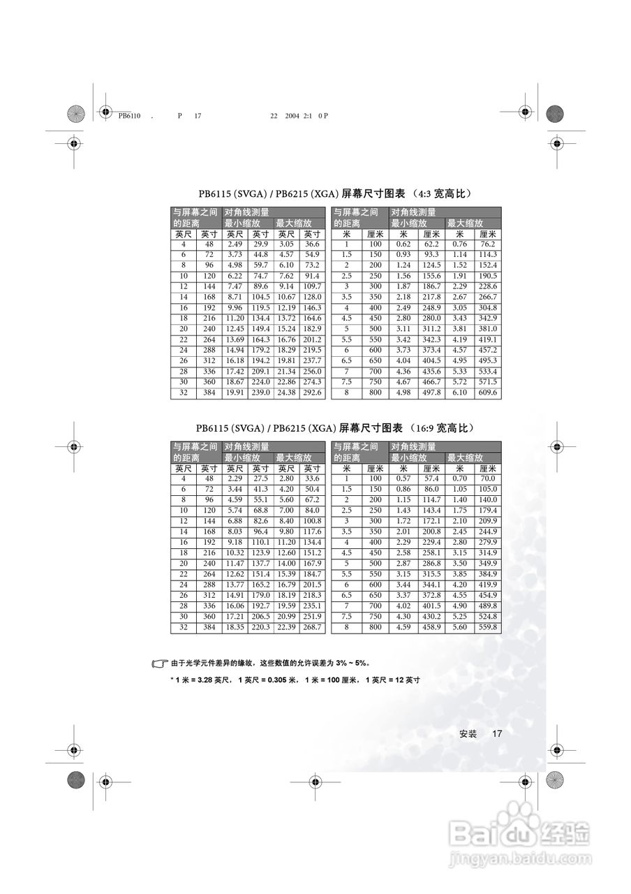 明基PB6115投影机使用说明书:[3]