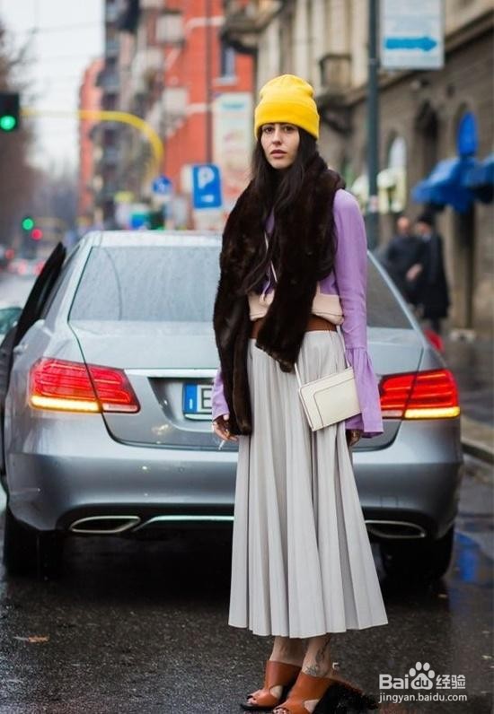 针织帽怎么戴好看