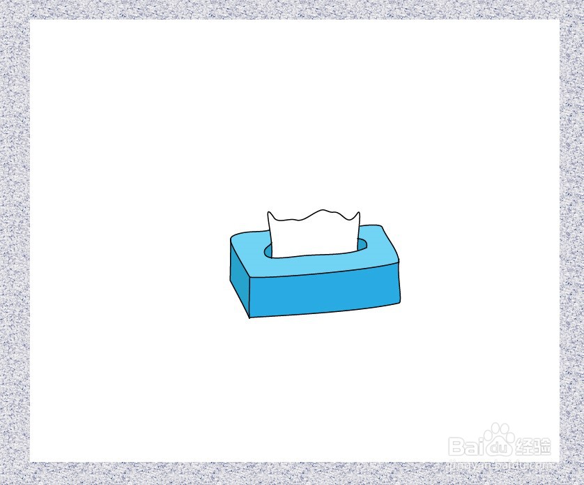 纸巾盒简笔画怎么画