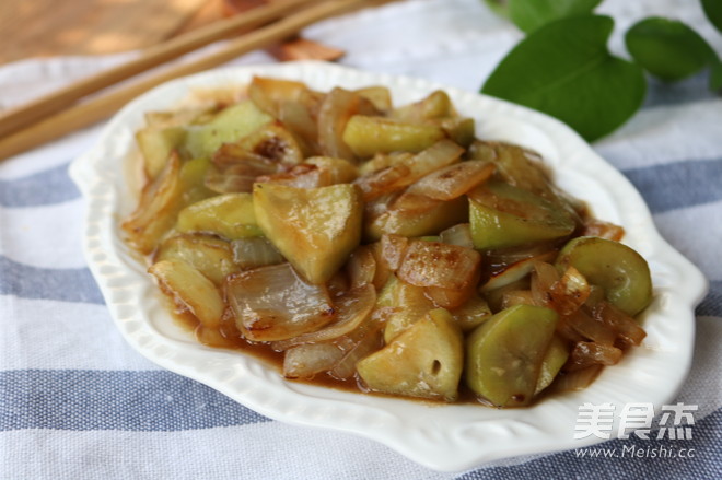 炝炒丝瓜瓤的做法