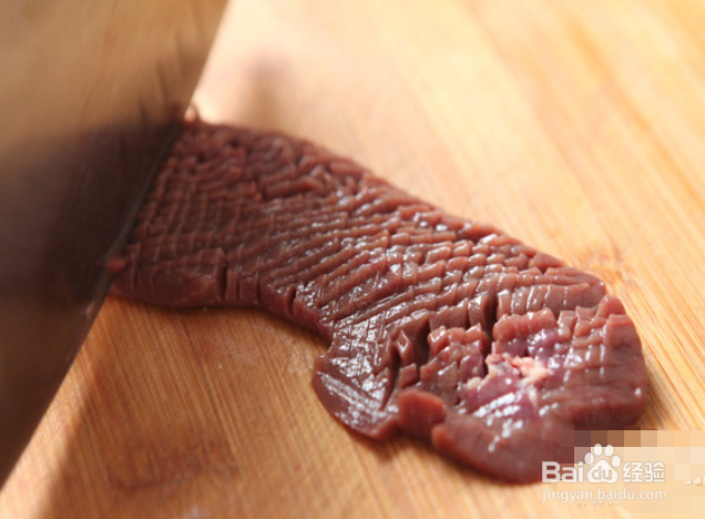 美味的洋葱炒猪腰