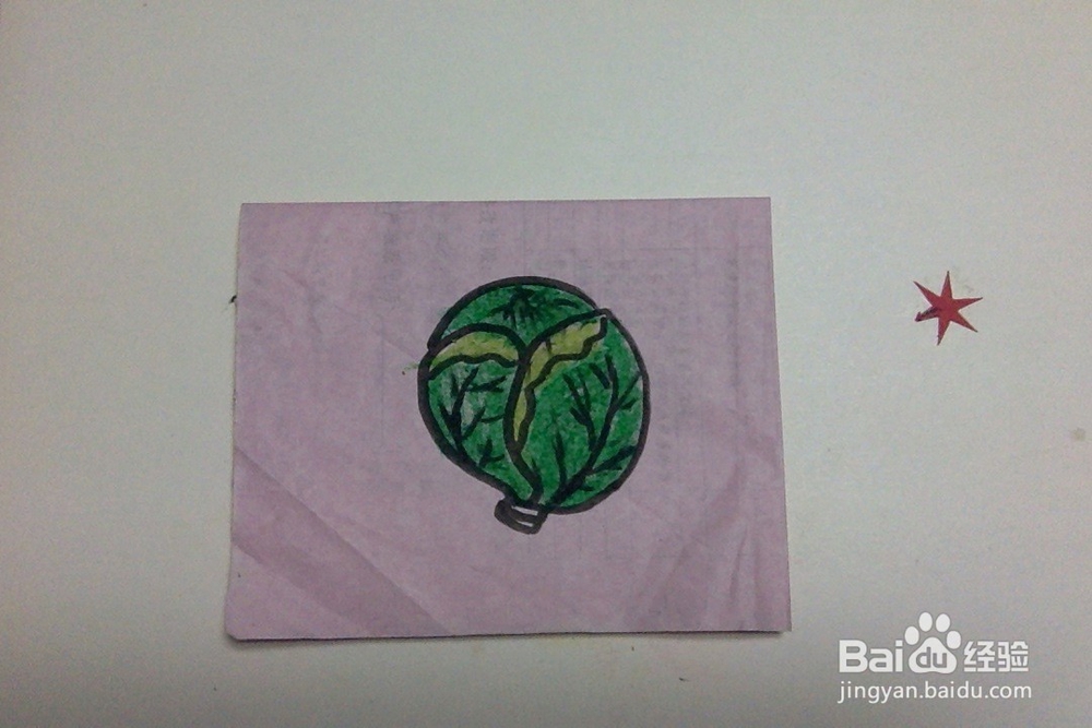 怎样画卷心菜儿童房简笔画蔬菜大头菜