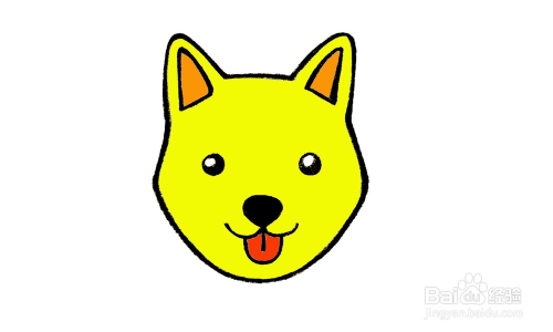 工具/原料 铅笔 彩笔 方法/步骤 1 首先画出小狗的大致轮廓.