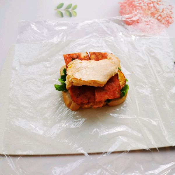 十分钟健康早餐肉多多低脂三明治