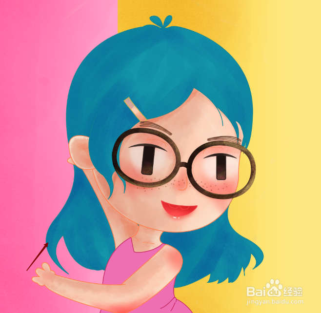 教你用ps+ai画一个跳舞的小孩插画