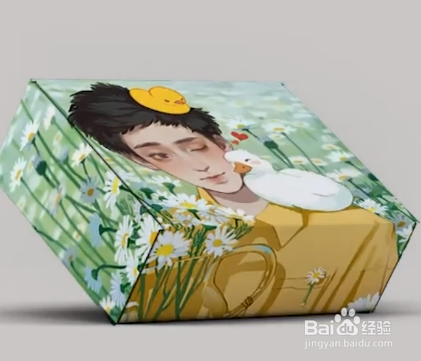 如何给白色盒子做上贴图