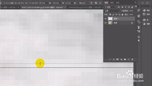 Photoshop单行单列选框工具使用方法