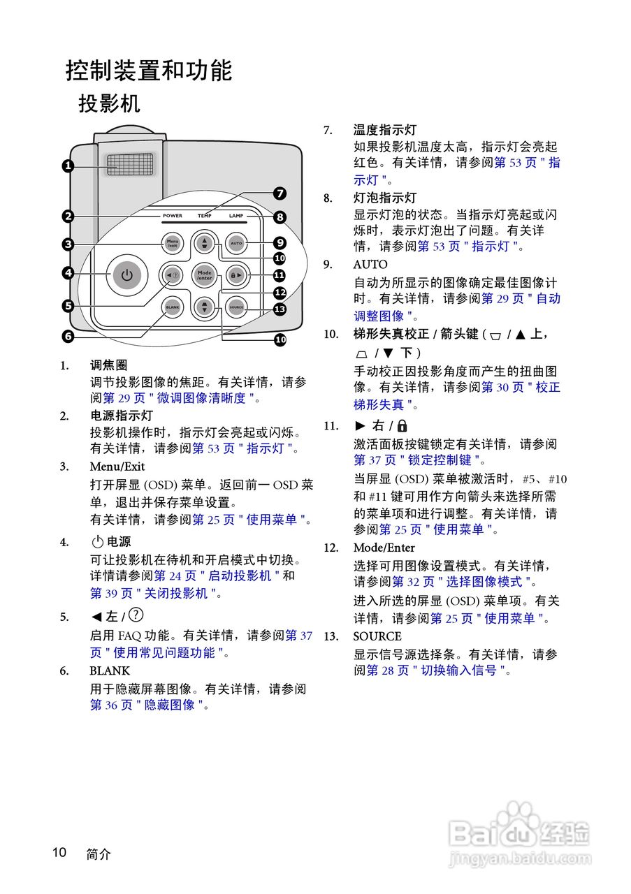 明基MP522ST投影仪使用说明书:[1]