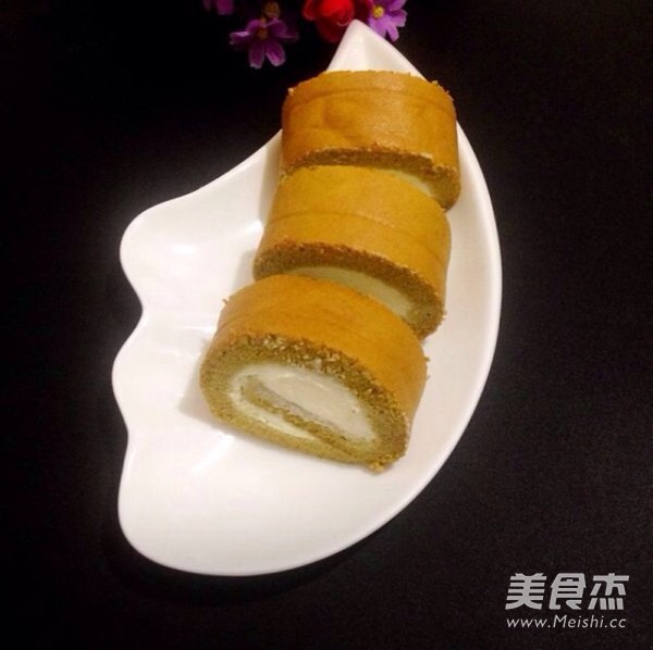 抹茶蛋糕卷的做法