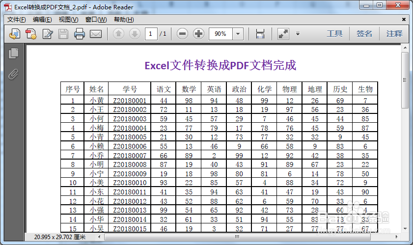 Excel表格生成PDF文档的三种方法