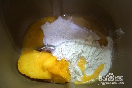 芒果小土司的步骤