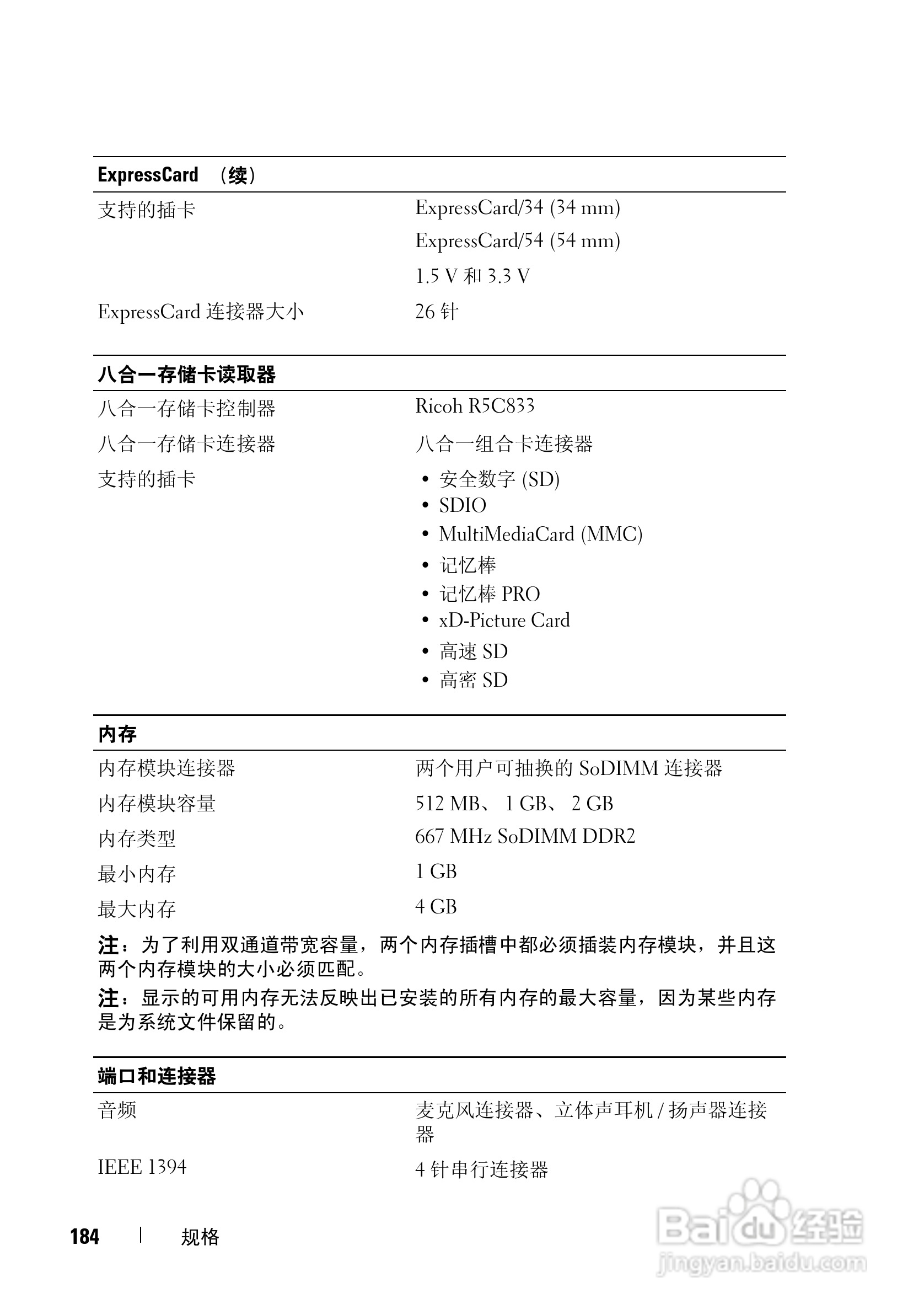 戴尔Vostro 1700笔记本电脑使用说明书:[19]