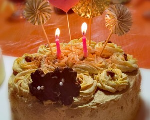 焦糖海盐栗子蛋糕的做法