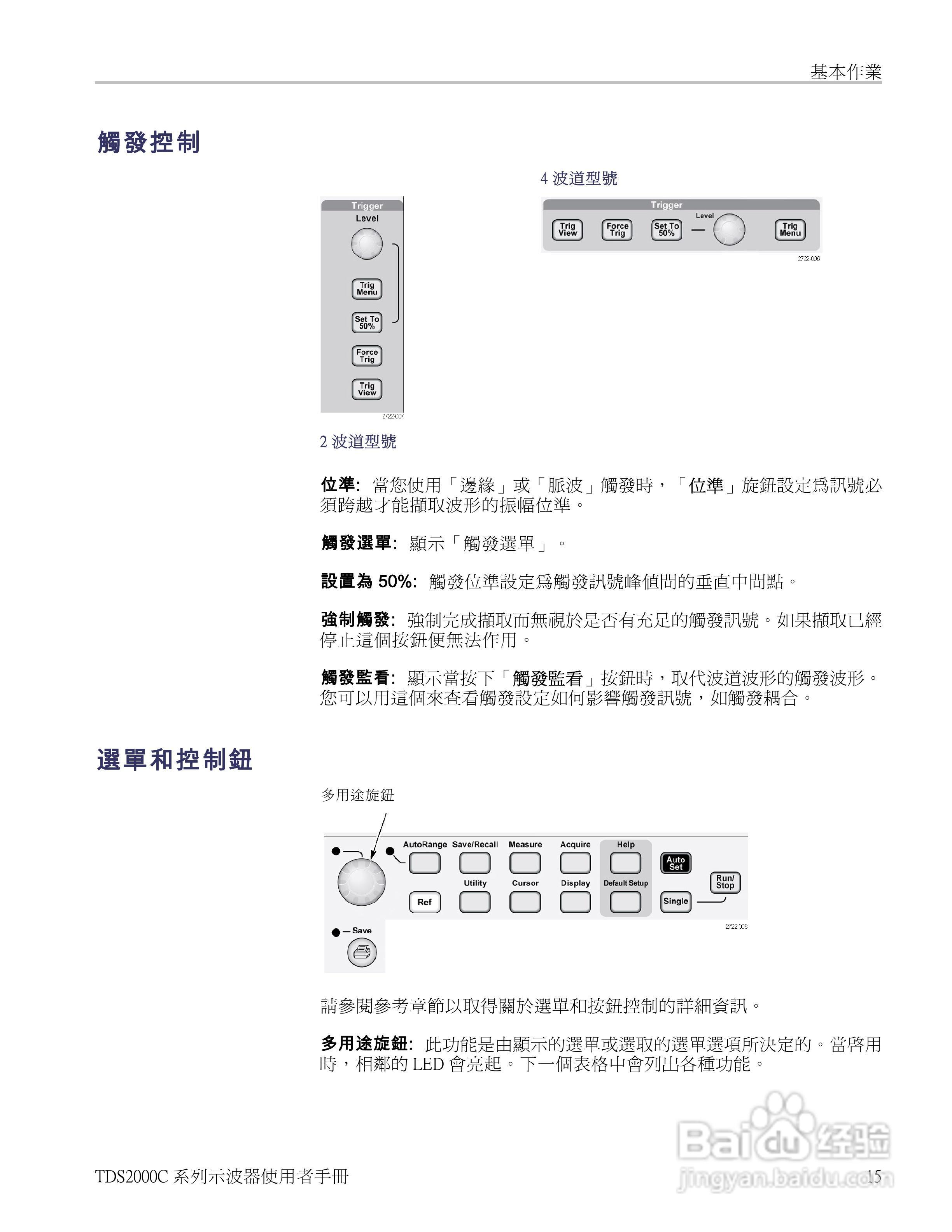 Tektronix TDS2000C系列数位储存示波器说明书:[4]