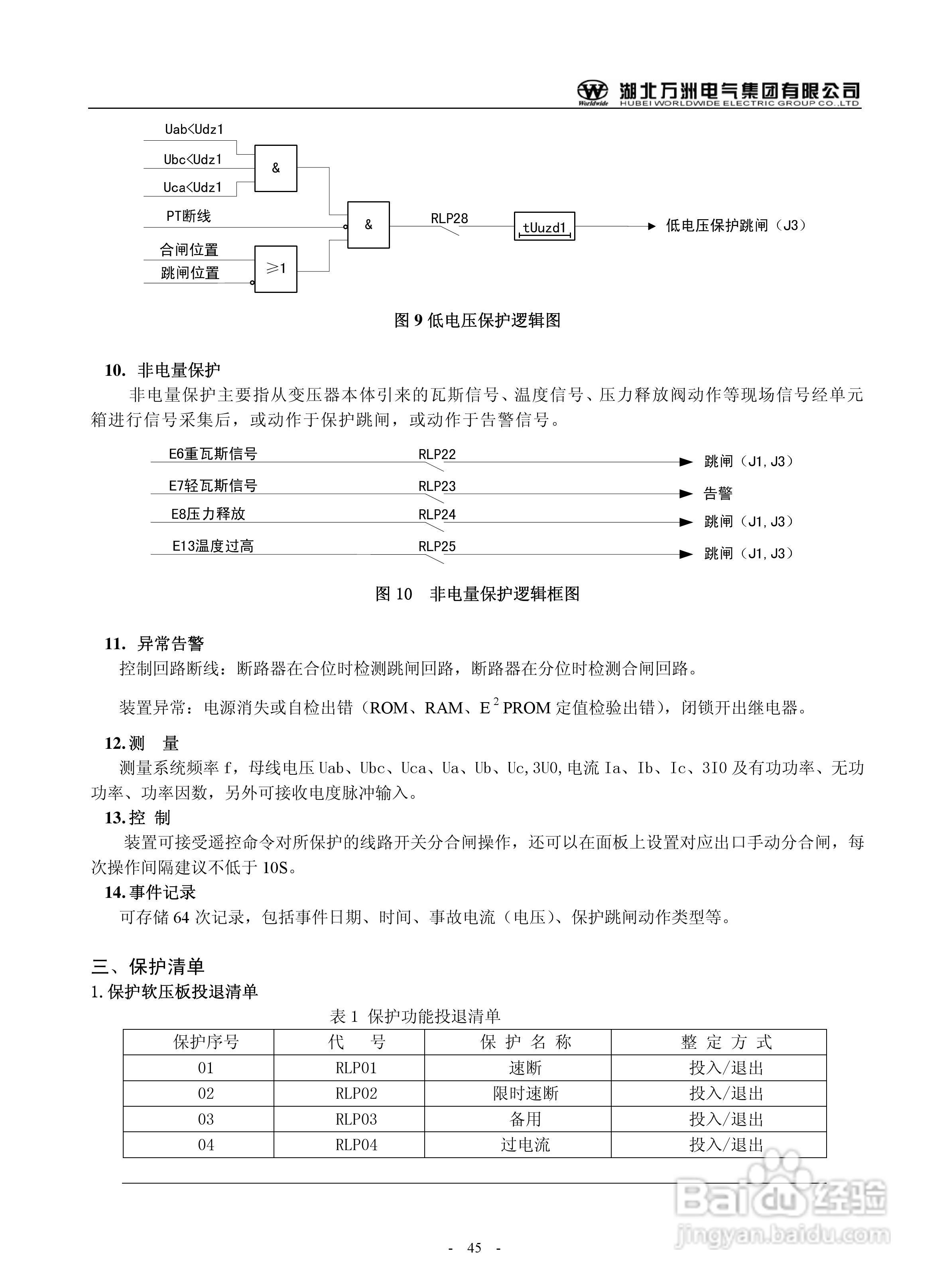 万洲WZB-2671A-5000微机母线绝缘监察装置使用说明书:[5]