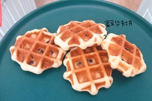 蜜豆华夫饼的做法