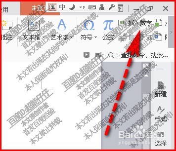 WPS数字如何自定义格式插入文档中