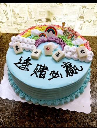 麻将蛋糕的做法