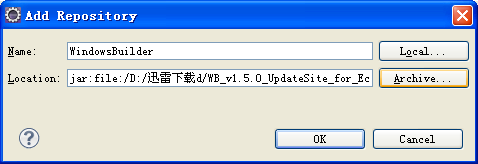 eclipse离线安装Windowsbuilder可视化插件