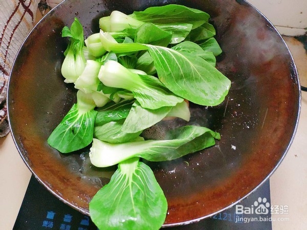 家常菜青菜炒猪大肠