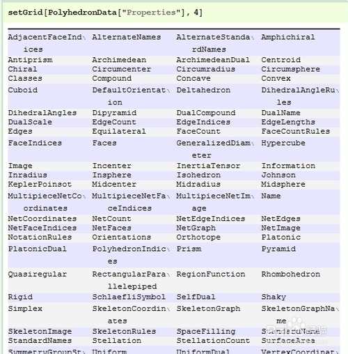 Mathematica 多面体集合