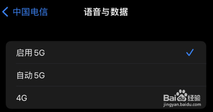 iphone12怎样启用5g网络