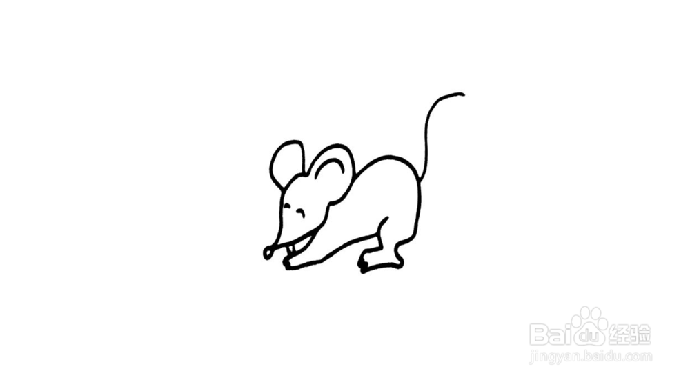 老鼠简笔画怎么画