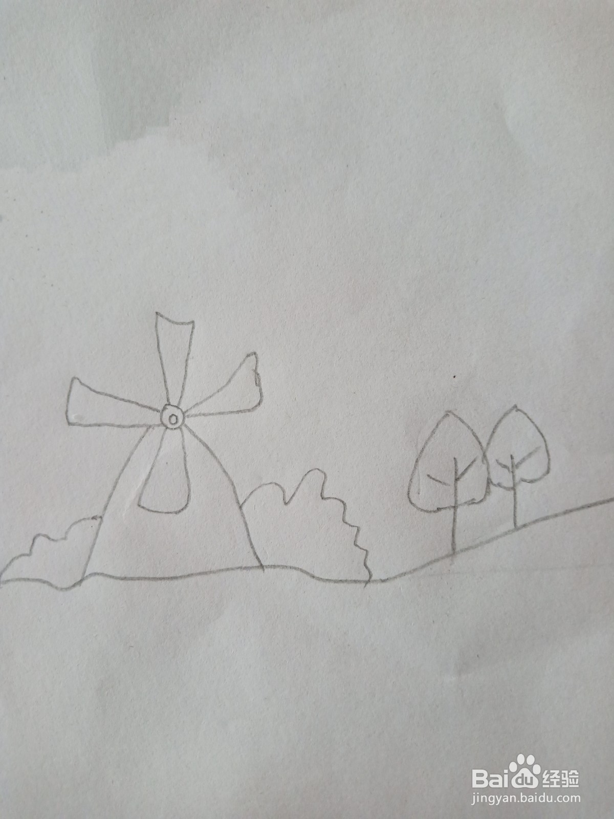 风车的简笔画