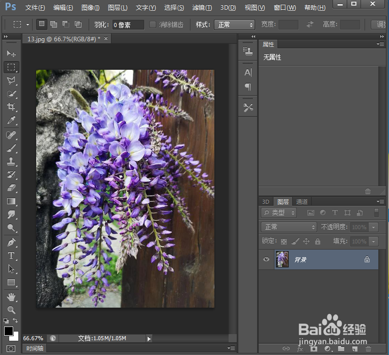 在ps中给图片添加砂岩纹理化和油画效果