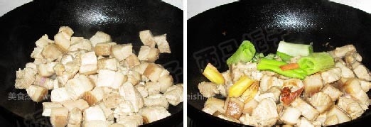 杏鲍菇烧肉--去油小妙招