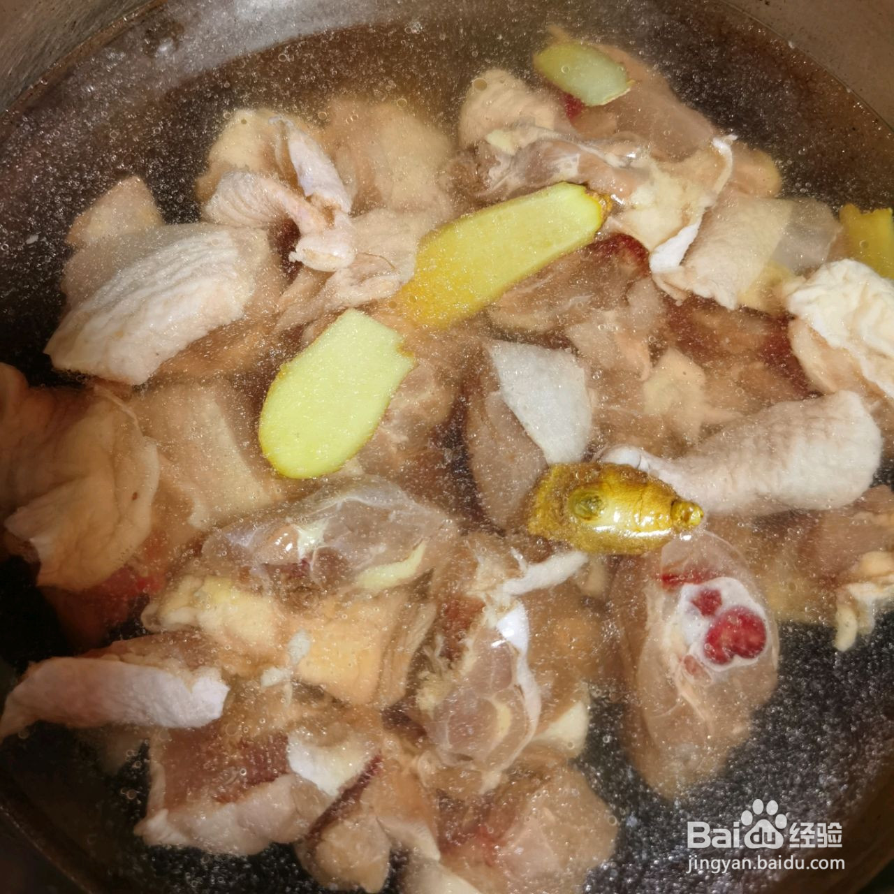 鸡肉炖宽粉的做法