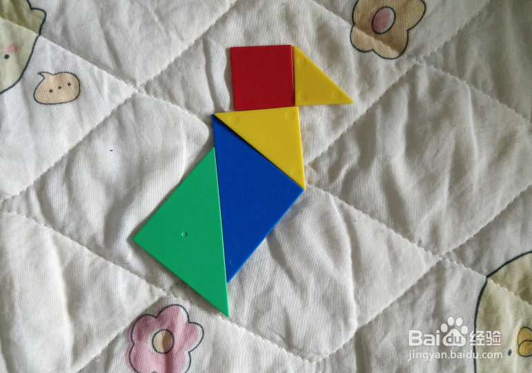 用七巧板智力拼图怎么拼绿头鸭