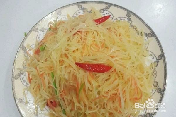 酸辣土豆丝的制作