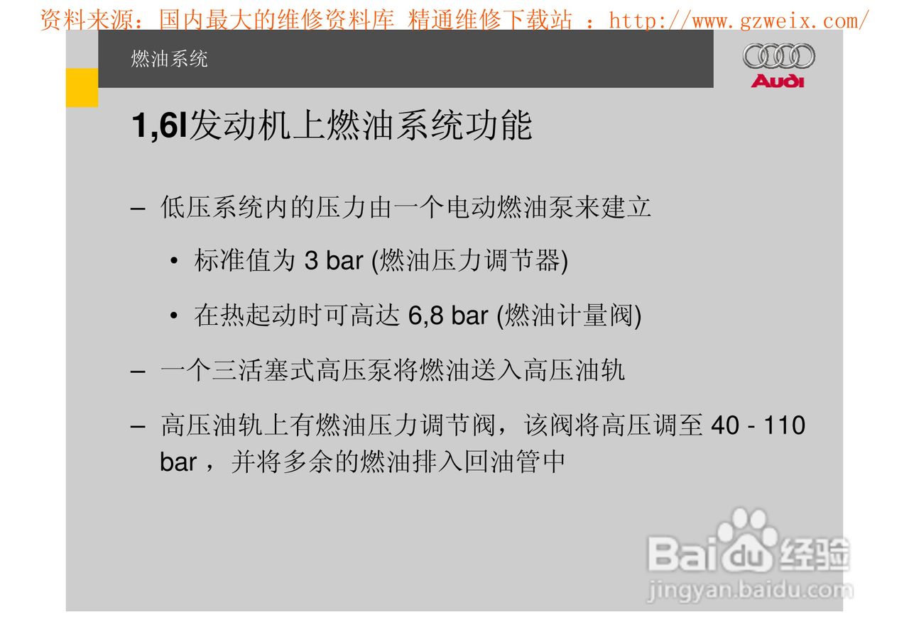 奥迪原厂FSI汽油直喷系统教程:[7]