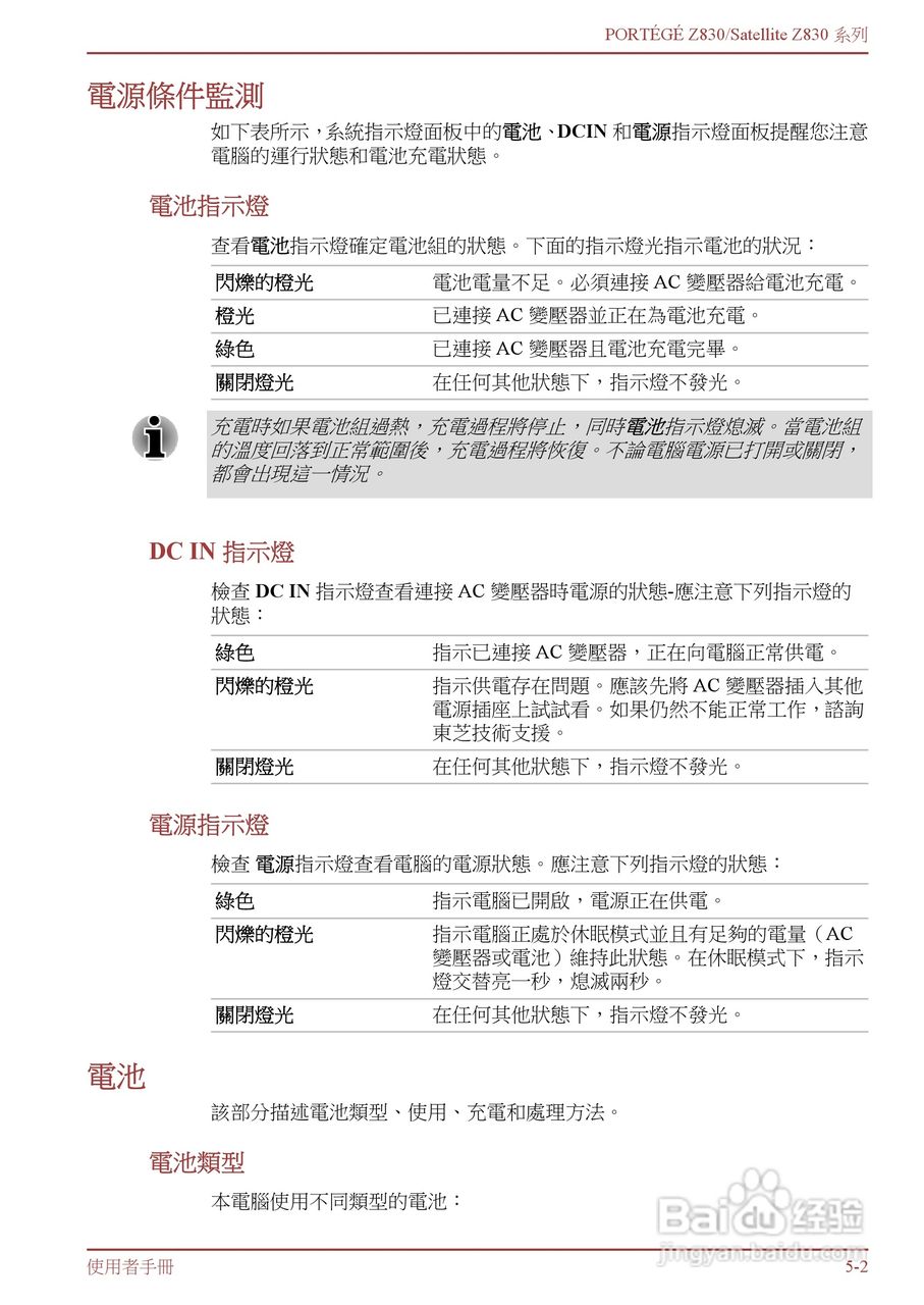 东芝Portege Z830笔记本电脑中文使用说明书:[8]