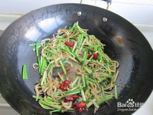 韭菜炒银鱼的做法