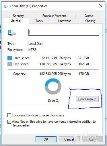 Win10系统清理磁盘空间