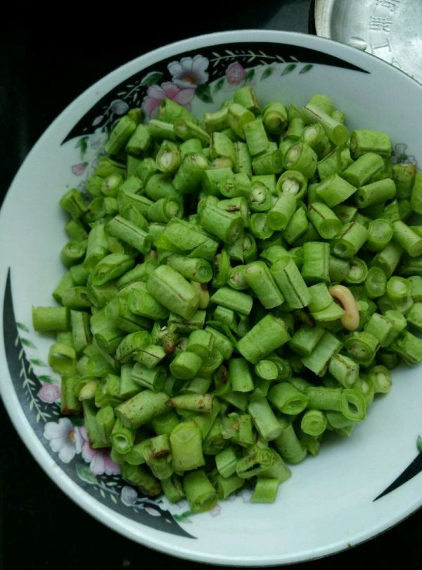 辣炒肉末豆角米