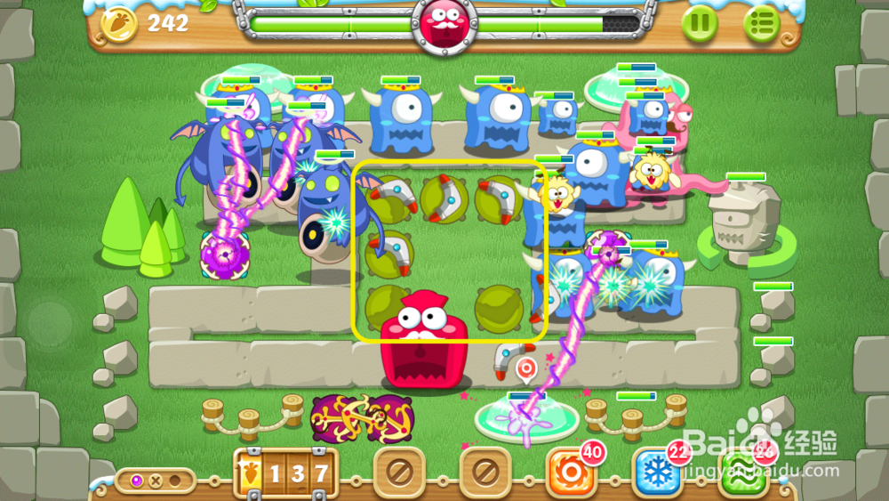 保卫萝卜2 地下庄园 D5关 金萝卜＋任务1