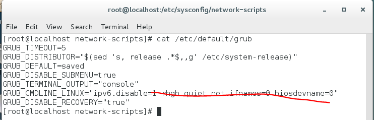 centos7修改网卡名字