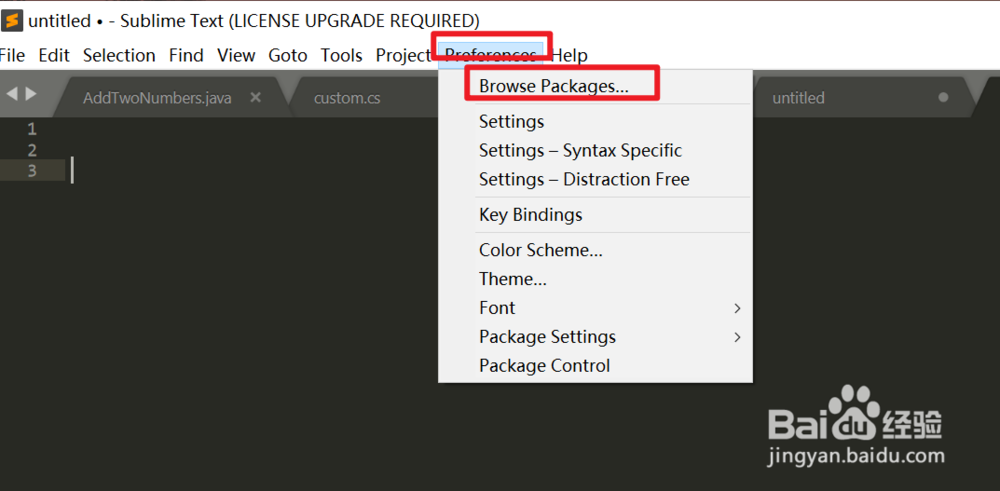 sublime text3 特性设置