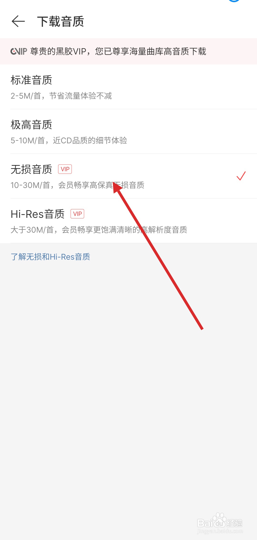 网易云音乐如何设置下载音质为无损音质