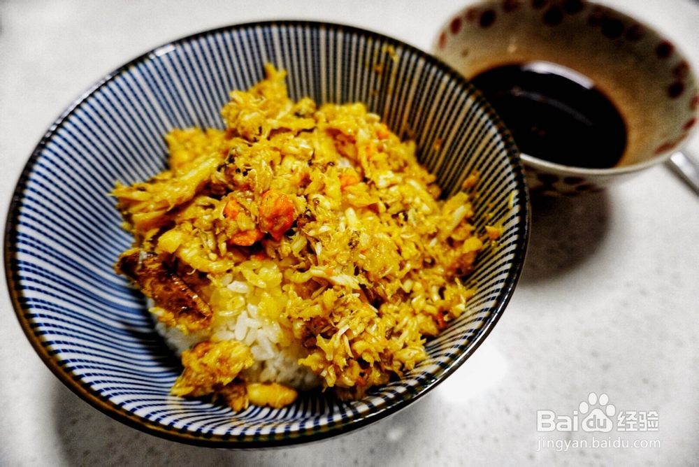 吃光光的时蟹肉饭蟹教程