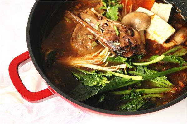 干锅鸭头之一鸭两吃#食光社干锅鸭#